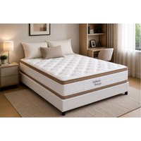Cama Box CRC Casal +Colchão Ortopédico Sofhistic Orthoflex -
