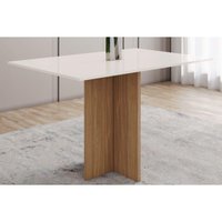 Mesa Jantar Kira Madeirado 120cm Nature/Off White Henn