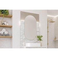 Espelheira Banheiro Decorativo Gales Orgânico Cappuccino MGM