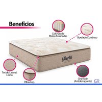 Cama Box Baú CRC Casal +Colchão Molas Libertá Inovaflex 138