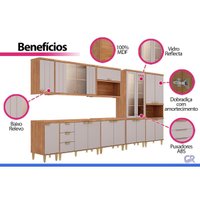 Cozinha Completa 8 Peças Elena CZ542 Cinamomo/Off White MGM
