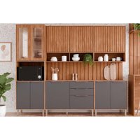 Cozinha Completa 7 Peças Divina CZ609 Cinamomo/Titanium MGM