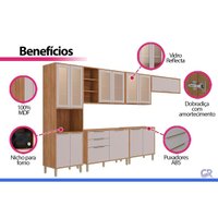 Cozinha Completa 6 Peças Brilhante C566 Off White MGM