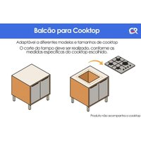 Cozinha Completa 9 Peças Elena CZ541 Cinamomo/Titanium MGM