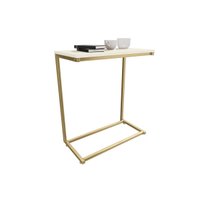 Mesa Lateral Sala Industrial LI025 Off/Dourado Kappesberg