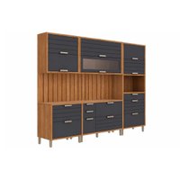 Cozinha Completa 7 Peças Eloise CZ599 Cinamomo/Titanium MGM