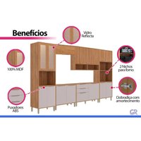 Cozinha Completa 6 Peças Divina C6141 Cinamomo/Off White MGM