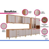 Cozinha Completa 8 Peças Elena CZ543 Cinamomo/Titanium MGM