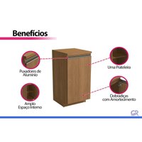 Bancada Modulada Balcão 1 Porta 45cm Liga Canela Kappesberg
