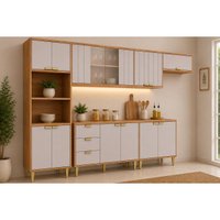 Cozinha Completa 6 Peças Elena CZ548 Cinamomo/Off White MGM