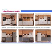 Cozinha Completa 10 Peças Divina C118 Cinamomo/Off White MGM