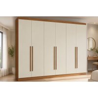 Guarda Roupa Casal 6 Ptas 3 Gavs T580 Off Kappesberg