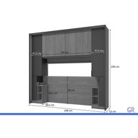 Quarto Modulado Casal Liga 5Peças 8Pts QM32 Graf Kappesberg