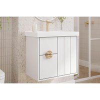 Gabinete Banheiro Copenhague c/Cuba 60cm Branco MGM
