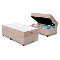 Cama Box Baú CRC Solt +Colchão D45 Genova Orthoflex 88x188