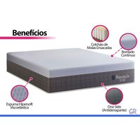 Cama Box CRC Solt +Colchão Molas Piemonte Orthoflex -
