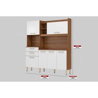 Cozinha Compacta Select 6 Portas 2Gavs Of White Demóbile