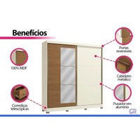 Guarda Roupa Casal 2 Ptas Esp 6Gv CB01T592 Canela Kappesberg