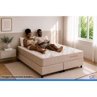 Cama Box CRC Casal +Colchão Molas Orvieto Orthoflex 138x188