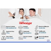 Colchão Solteiro D33 Orthoflex Milão Bege 88x188x26