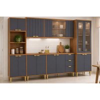 Cozinha Completa 6 Peças Elena CZ545 Cinamomo/Titanium MGM