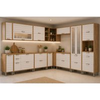 Cozinha Completa 12 Peças Eloise C591 Cinamomo/Off White MGM