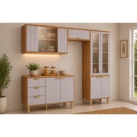 Cozinha Completa 4 Peças Elena CZ550 Cinamomo/Off White MGM