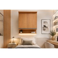 Armário Modulado Aéreo 2 Portas 90cm Liga Canela Kappesberg