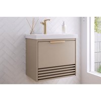 Gabinete Banheiro Suspenso Paraty c/Cuba 60cm Capuccino MGM