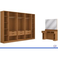 Quarto Modulado Casal 10 Peças Liga QM38 Canela Kappesberg