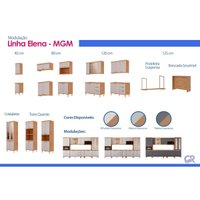 Cozinha Completa 5 Peças Elena CZ552 Cinamomo/Off White MGM