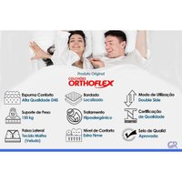 Cama Box Baú CRC King +Colchão D45 Bari Orthoflex 193x203x26