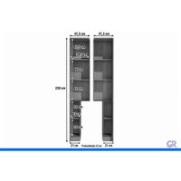 Guarda Roupa Modulado Armário Torre 4Pt Liga Kappesberg Graf