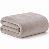 Manta Solteiro Plush 100% Poliéster 180g/m² 160x220cm Bene Casa Marrom