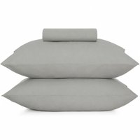 Jogo de Cama Queen 3 Pçs Toque Acetinado 100% Poliéster Altenburg Cinza