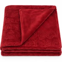 Manta Oportunity Bebê Dupla Face Flannel Fleece 100x75cm Bene Casa Christmas Vermelho