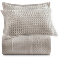 Kit Colcha Casal 3 Pçs 100% Algodão Lux 200 Fios Versalhes Altenburg Cinza Inspiração