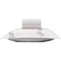Jogo de Cama Solteiro 3 Pçs Sofisticata 100% Algodão Atlântica Algodoeiro