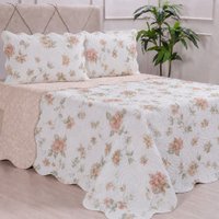 Kit Cobre Leito Queen Dupla Face Ultra Lisse 230x250cm 100% Poliéster Bene Casa Off White