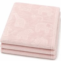 Manta Oportunity Bebê Flannel Fleece 100x75cm 100% Poliéster Bene Casa Rosa Cintilante