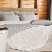 Kit Cama Verão King Gelatto TermoFresh Edredom e Travesseiros Branco