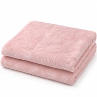 Manta Casal Brushed Flannel 180x220cm 100% Poliéster Tessi Peach