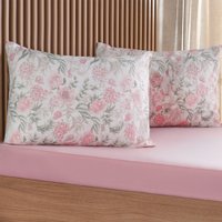 Jogo de Cama Queen Cotton Touch 3 Pçs 100% Poliéster Bene Casa Rosa
