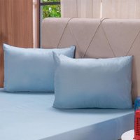 Jogo de Cama Queen Rilievo Microfibra 100% Poliéster Bene Casa Bruma Azul