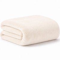 Manta Casal Plush 100% Poliéster 180g/m² 180x220cm Bene Casa Creme