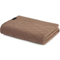 Peseira Amara Tricot Decorativa 70x260cm 100% Acrílico Altenburg Marrom Mocha