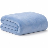 Manta Queen Plush 100% Poliéster 180g/m² 220x240cm Bene Casa Azul Claro