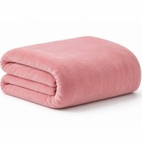 Manta Solteiro Plush 100% Poliéster 180g/m² 160x220cm Bene Casa Rosê