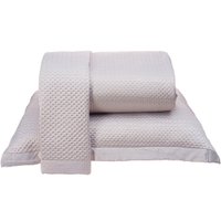 Kit Colcha Queen Satinatta Cetim 100% Poliéster 240x260cm Tessi Centeio Claro