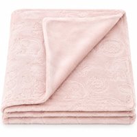 Manta Oportunity Bebê Dupla Face Flannel Fleece 100x75cm Bene Casa Rosa Animais